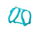 Harnais Freedog en nylon Basic turquoise, 20 mm, 51/70 cm