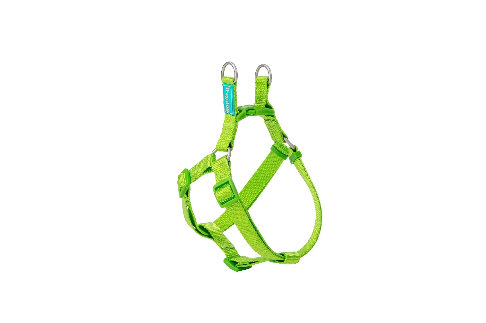 Harnais Freedog en nylon, type A, vert citron, 10 mm, 20/36 cm