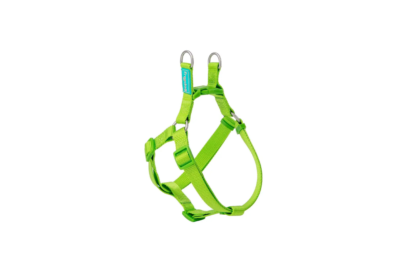 Harnais Freedog en nylon, type A, vert citron, 10 mm, 20/36 cm
