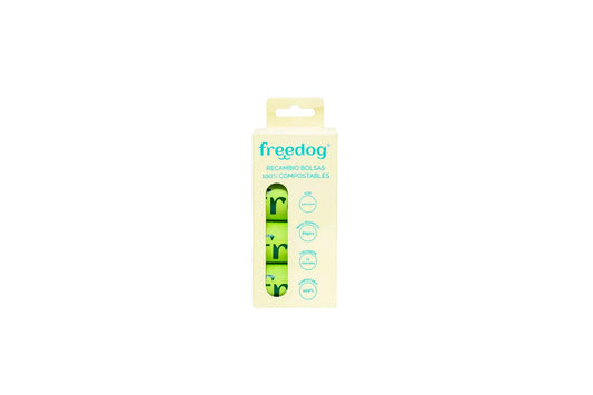 Sacs de ramassage de crottes biodégradables Freedog (4R/15B)
