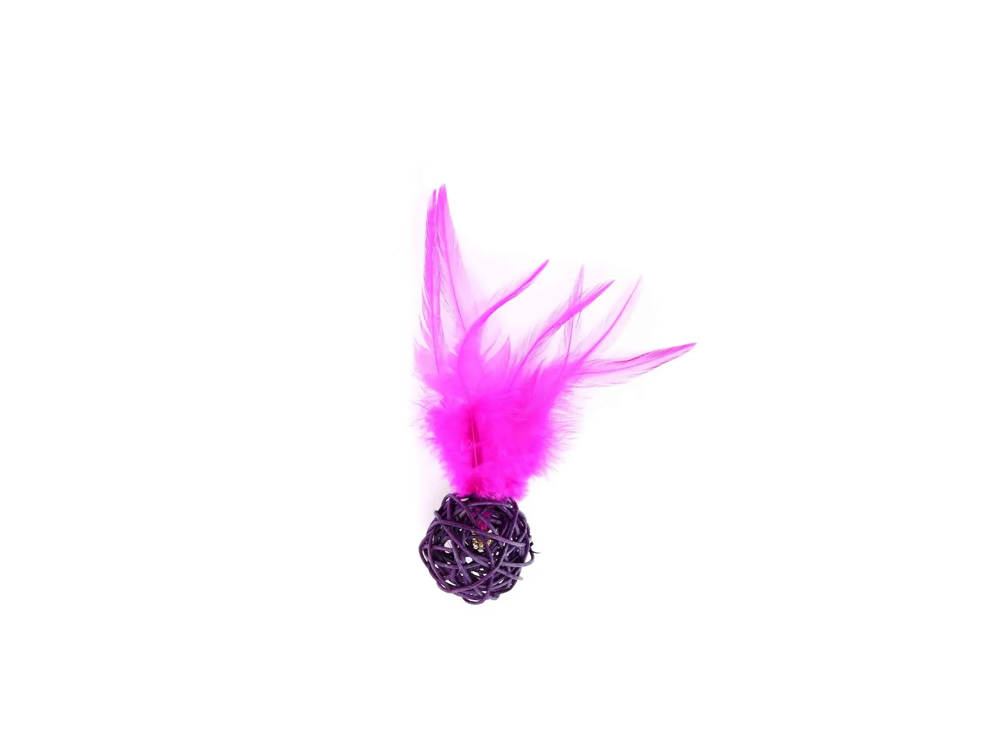 Freedog Clochette avec plume rose, 10 x 3,8 cm