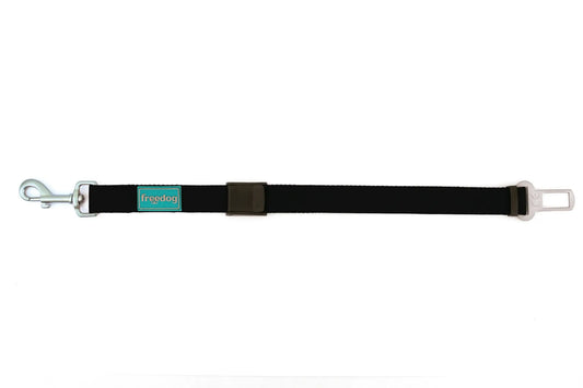 Freedog Ceinture de sécurité pour voiture noire, 25 mm, 36/56 cm