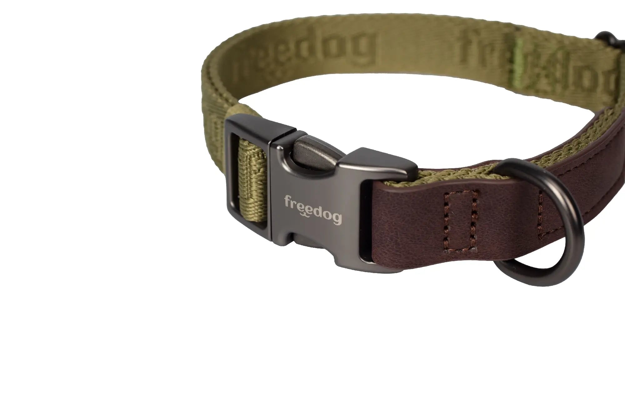 Freedog Collier Linum Green Forest Recyclé, 20 mm, 35/52 cm