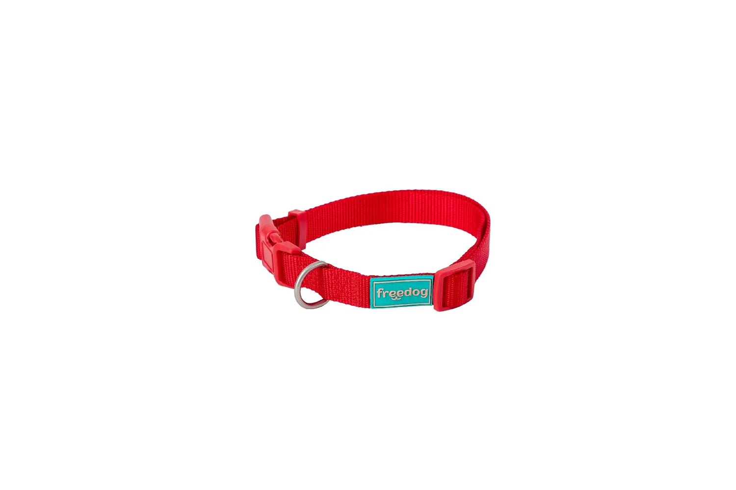 Collier Freedog en nylon Basic rouge, 10 mm, 20/35 cm