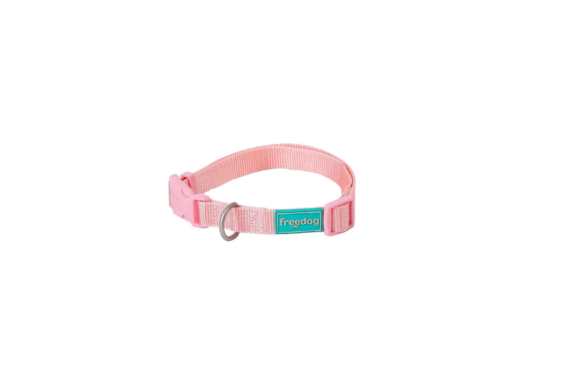 Collier Freedog en nylon Basic rose, 8 mm, 10/20 cm