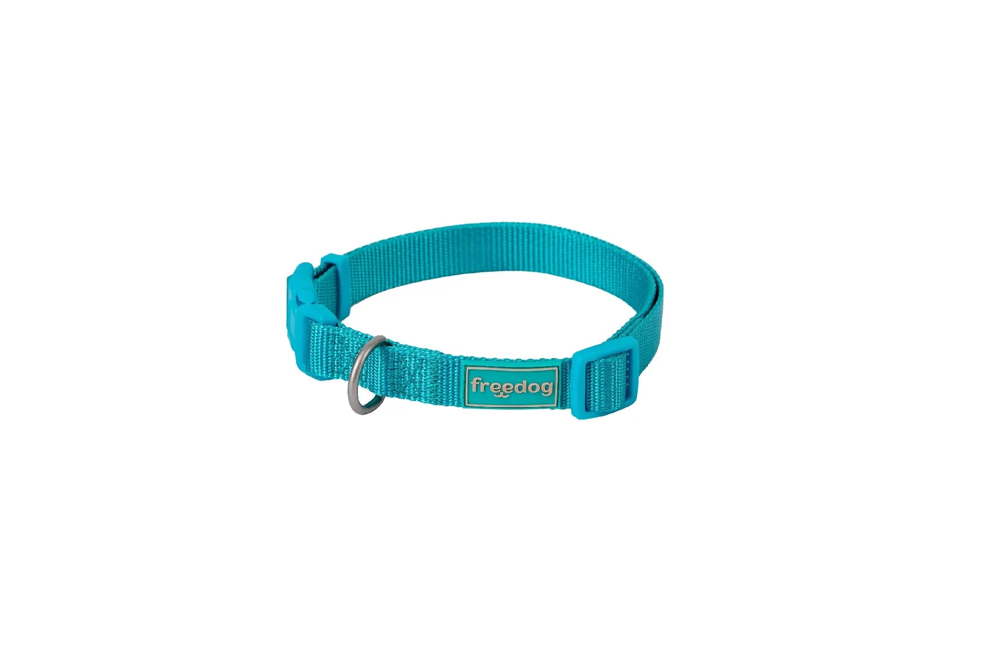 Freedog Collier en nylon Basic Turquoise, 20 mm, 35/60 cm