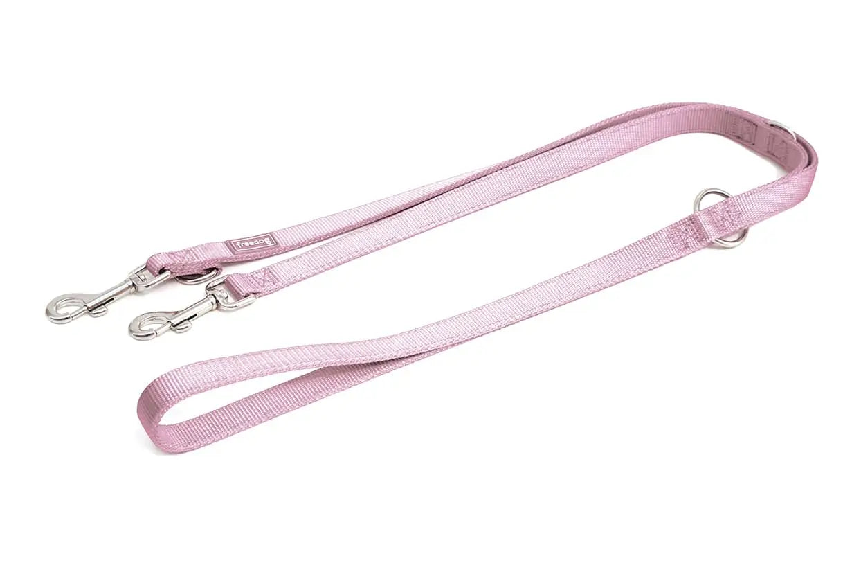 Freedog : laisse d'entraînement en nylon rose, 20 mm, 20 cm