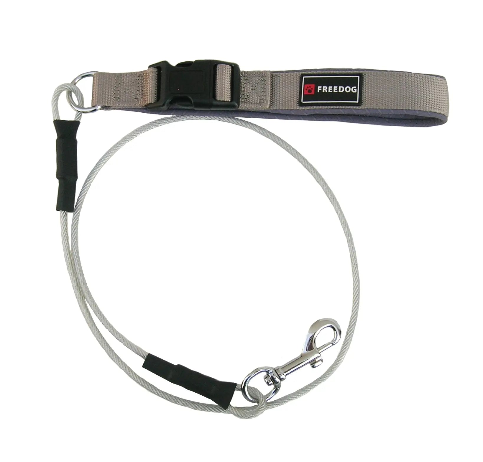 Freedog : laisse métallique anti-morsure, 6 mm, 120 cm