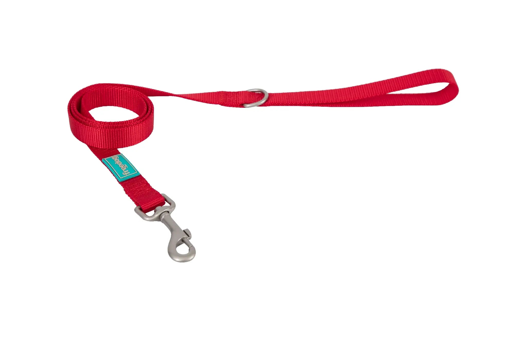 Laisse Freedog en nylon Basic rouge, 10 mm, 120 cm
