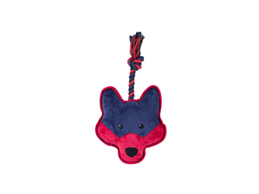 Jouet Freedog Tough Fox avec son et corde 21X34Cm