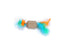 Freedog Grattoir Kraft hexagonal avec plume, 15 x 4 cm