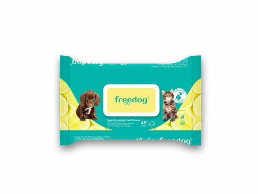 Freedog Citronella Serviettes humides 40 pcs. 28 X 18Cm