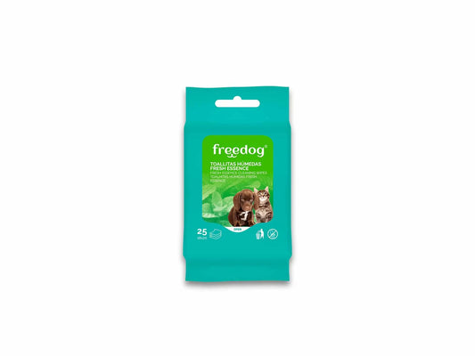 Freedog Fresh Wipes (Aloe ) Pocket 25 Ud 18X20Cm