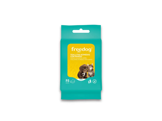 Freedog Moist Wipes Handle Pocket 25 Units 18 X 20Cm