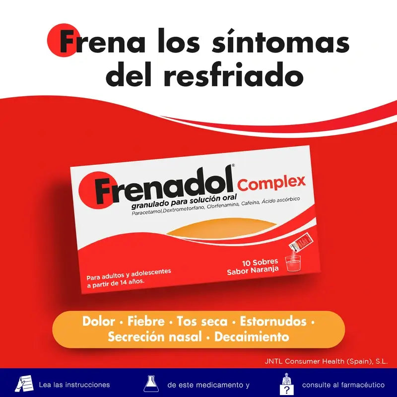 FRENADOL® Complexe anti-grippe, Voie orale, 10 Sachets