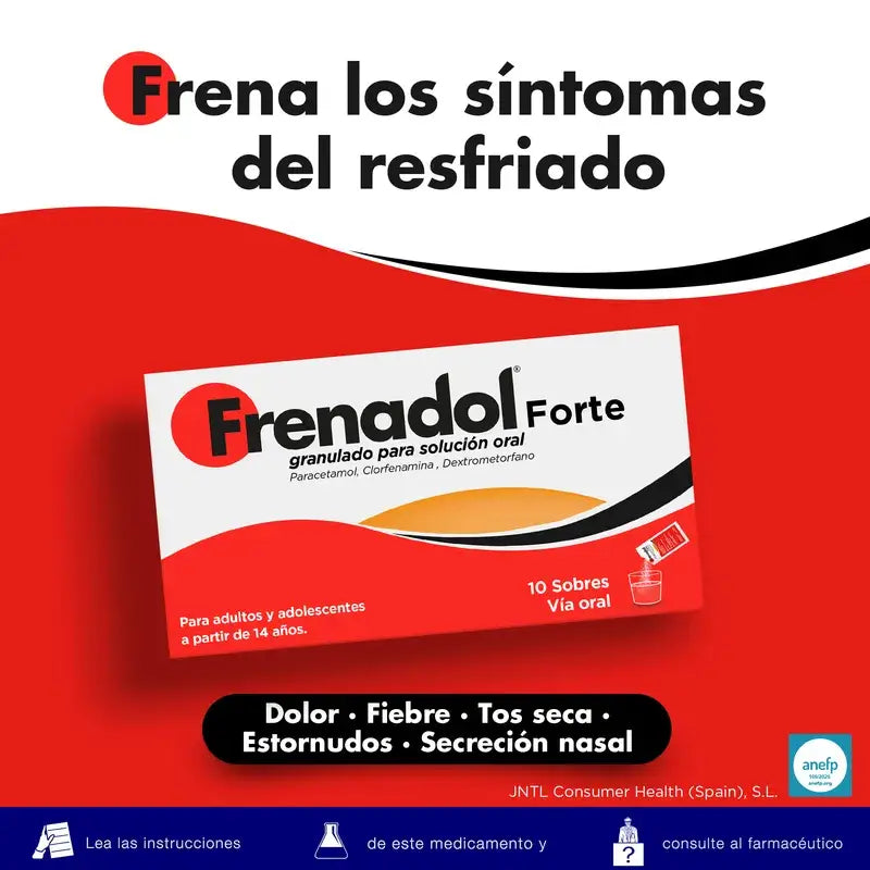FRENADOL® Forte Anti-grippe, Voie orale, 10 sachets