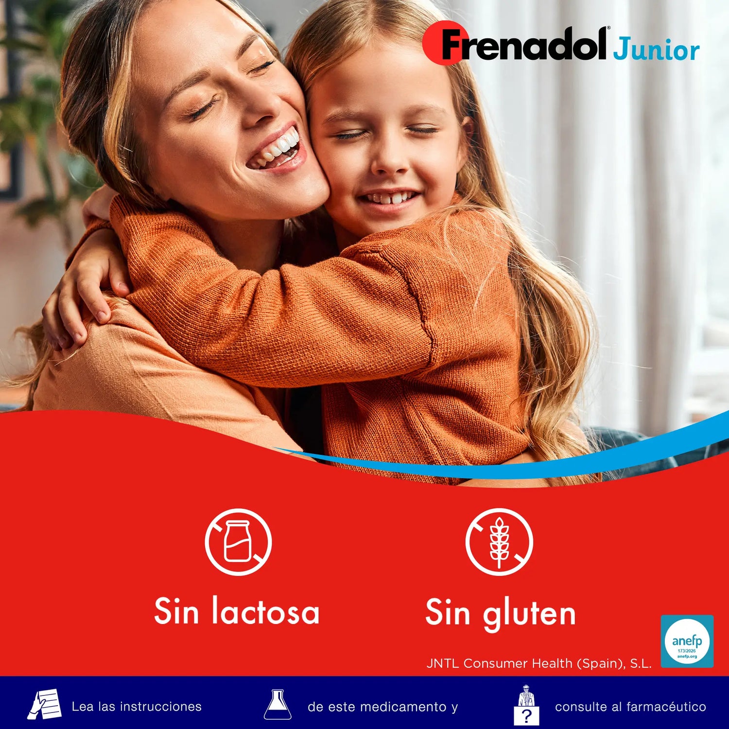 Frenadol Junior Flu Relief for Children, Orange Flavour, Oral Use, 10 sachets