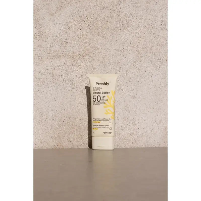 Freshly D+ Natural Suncare Mineral Lotion Spf50, 100 ml