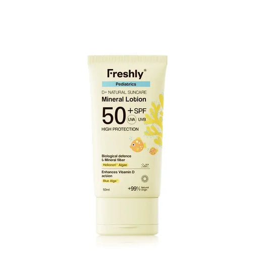 Freshly Pediatrics D+ Natural Suncare Mineral Lotion Spf50 50 Ml, 50 ml