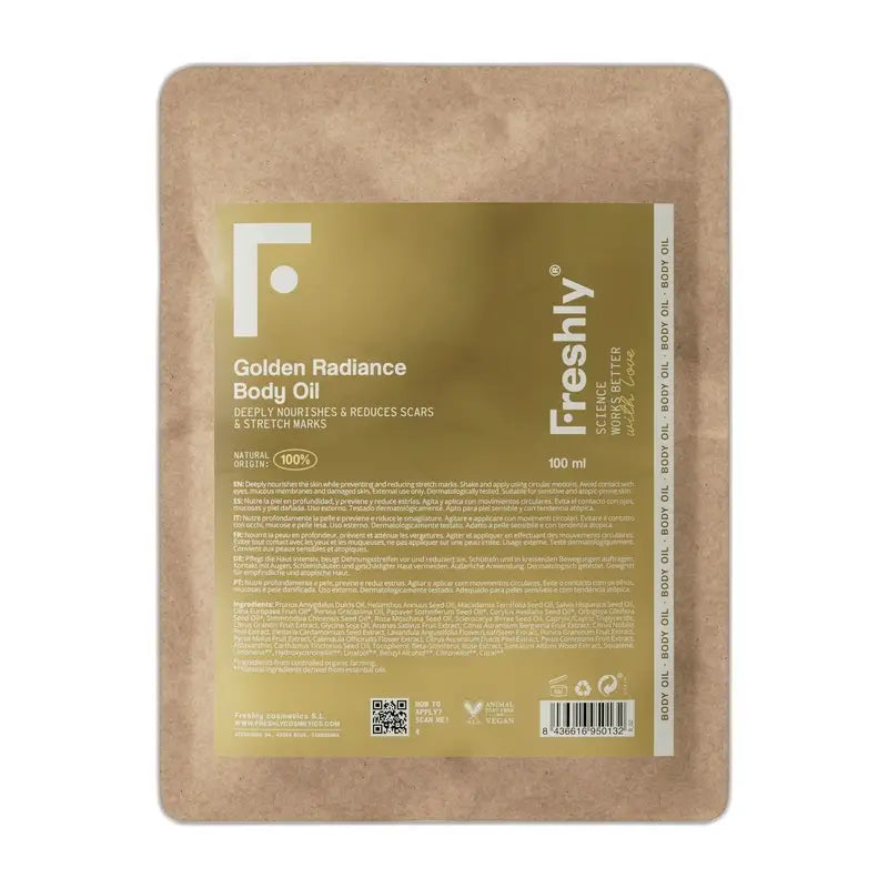 Freshly Refill Golden Radiance Huile pour le corps, 100 ml