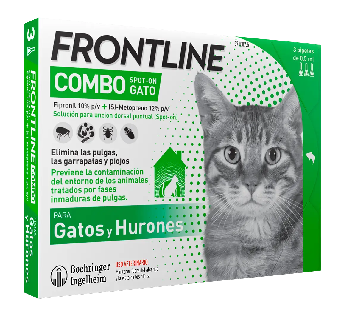 Frontline Combo Cats & Ferrets Spot On, 6 Pipettes x 0,5 ml