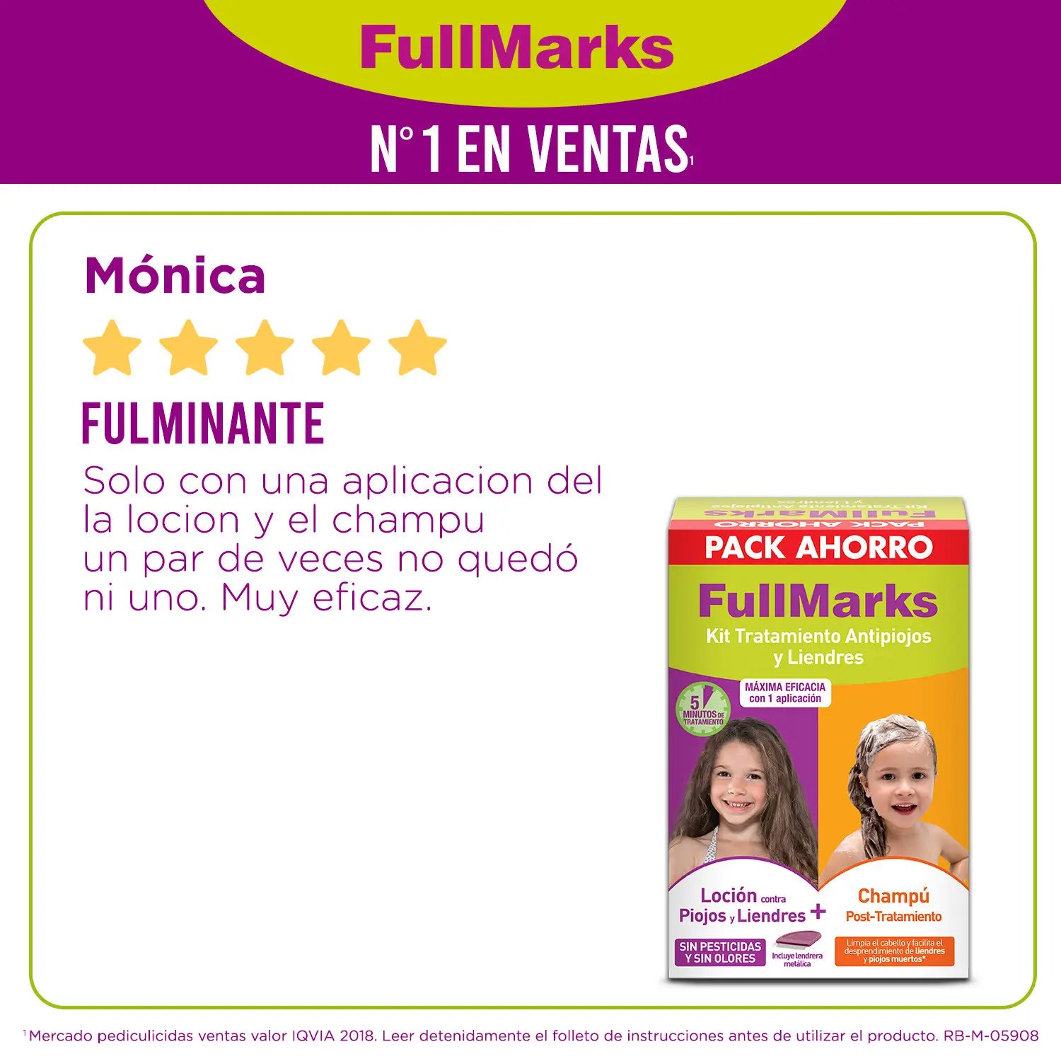 Shampooing et lotion anti-poux et lentes Fullmarks