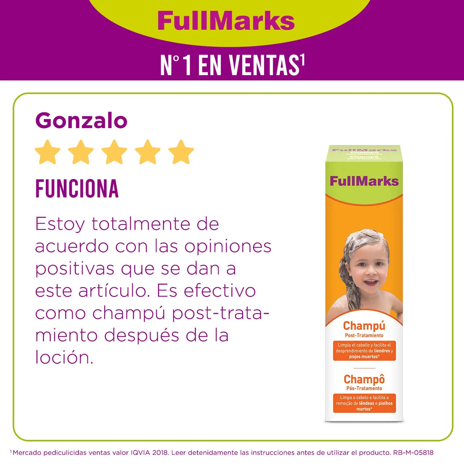 Shampooing post-traitement Fullmarks 150 ml