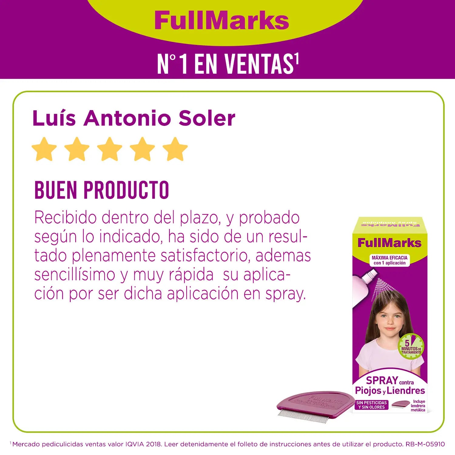 Fullmarks Spray anti-poux 150 ml