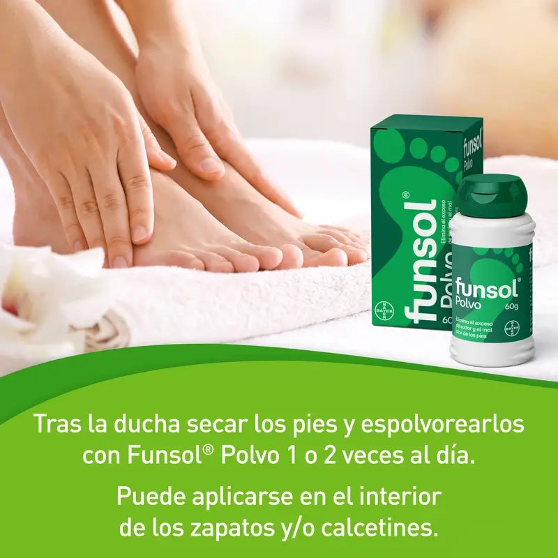 Funsol Déodorant en poudre pour les pieds 60 gr