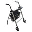 Garcia 1880 Déambulateur en aluminium avec roues avant et siège réglable