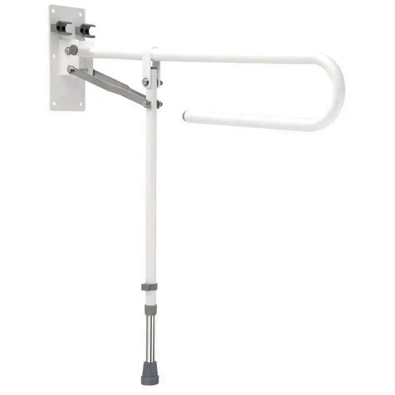 García 1880 Barre pliante avec pieds en acier époxy blanc