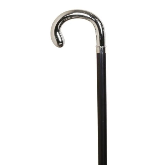 Garcia 1880 Canne Hêtre Noir Nickelé 22 Mm Avec Caoutchouc