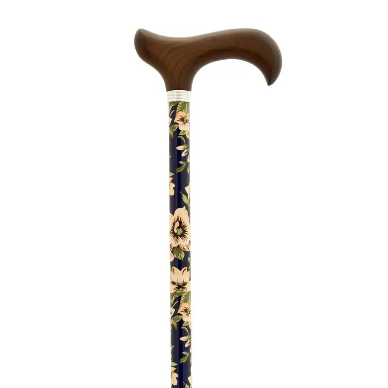 García 1880 Béquille extensible, bleue, en forme de fleur, en bois P
