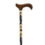 García 1880 Béquille extensible, bleue, en forme de fleur, en bois P