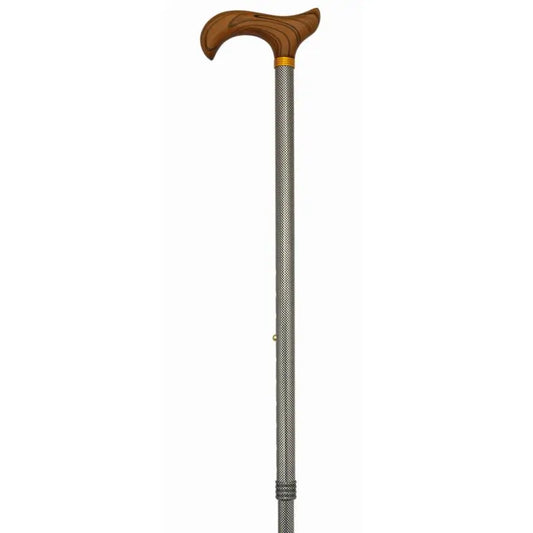 Béquille extensible estampillée García 1880 Plaid à carreaux gris clair