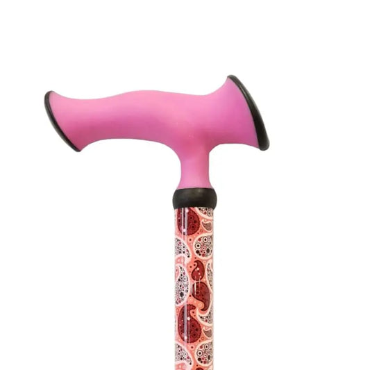 Garcia 1880 Béquille extensible, Fuchsia Poignée ergonomique douce