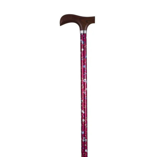 García 1880 Muletilla Extensible Garnet and Flowers Wooden Fist (Poing en bois)