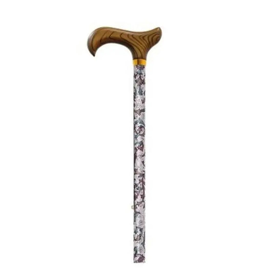 Garcia 1880 Béquille extensible, argent est. lilas et bleu, bois P