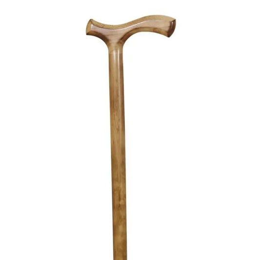 García 1880 Muletilla Poing en bois de hêtre flammé Gentleman, sans anneau