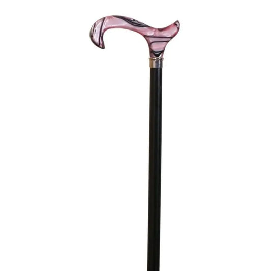 García 1880 Muletilla Haya Black Beech Black Derby Cuff Méthacrylate Pink And Black