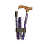 Garcia 1880 Béquille pliante, manche en bois gaufré cachemire