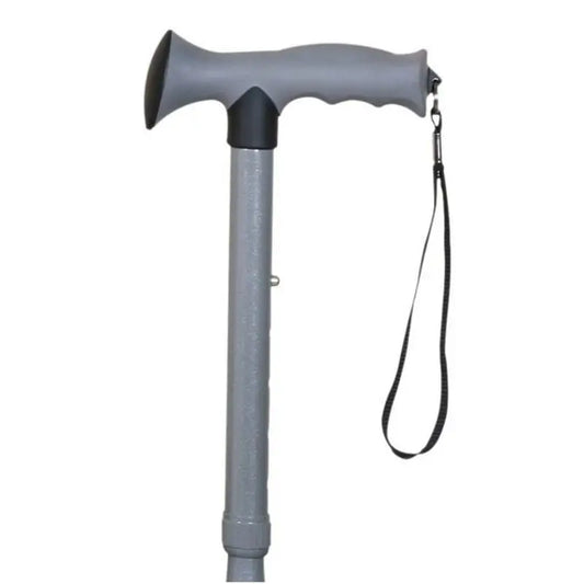 Garcia 1880 Béquille pliante Ergonomique Poignée ergonomique Soft Touch, Gris