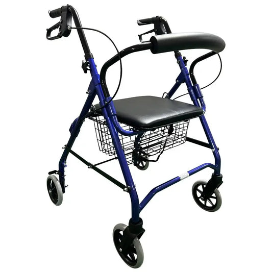 Déambulateur Garcia 1880 en aluminium avec freins (bleu)