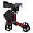 Garcia 1880 Rollator pliant en aluminium avec freins nouveau style (rouge)