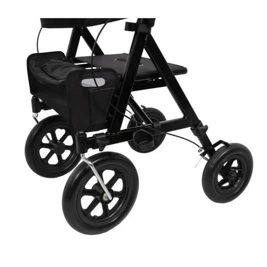 Garcia 1880 déambulateur pliable en aluminium 300mm roues