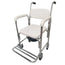García 1880 Aluminium Chair With Toilet And Wheels White