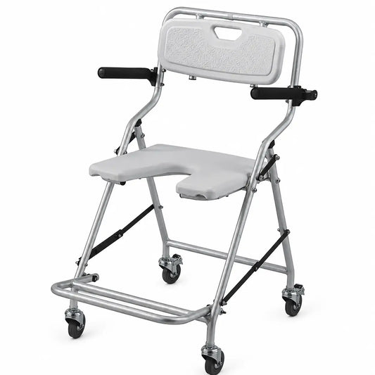 Garcia 1880 Chaise de bain pliante à roulettes