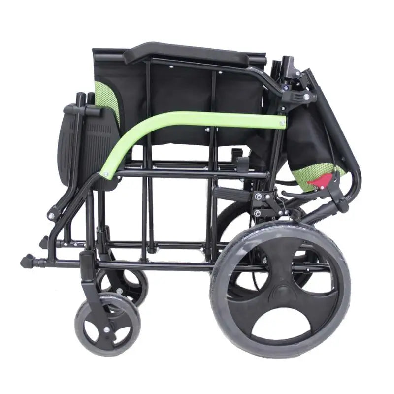 Garcia 1880 Fauteuil roulant de transport en aluminium Fauteuil roulant de transport en aluminium Bras pliants