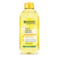 L'eau micellaire Garnier Vitamine C nettoie, démaquille et éclaircit la peau terne. Formule hypoallergénique - 400 ml
