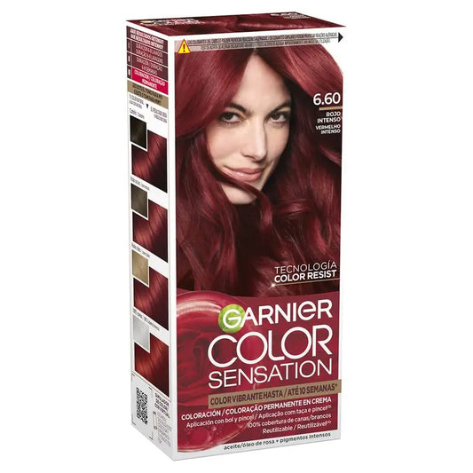 Garnier Color Sensation Cream Permanent Colour 6.60 Intense Red